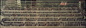 De Ommeganck in Brussel in 1615: De Processie van de Gilden, 1616